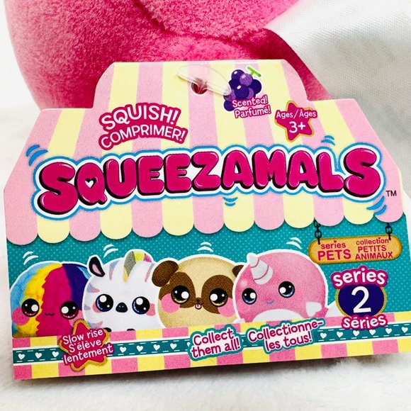 Narcissa Narwhal Squeezamal Plush Toy Unicorn w/Moon & Star Eyes - NWT - Picture 8 of 8